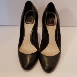 Christian Dior Black leather pumps pink heels